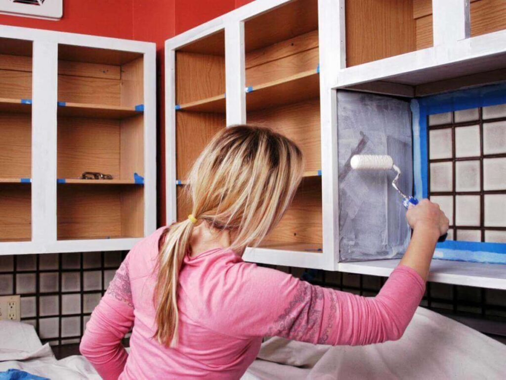 Paint the Inside of Cabinets